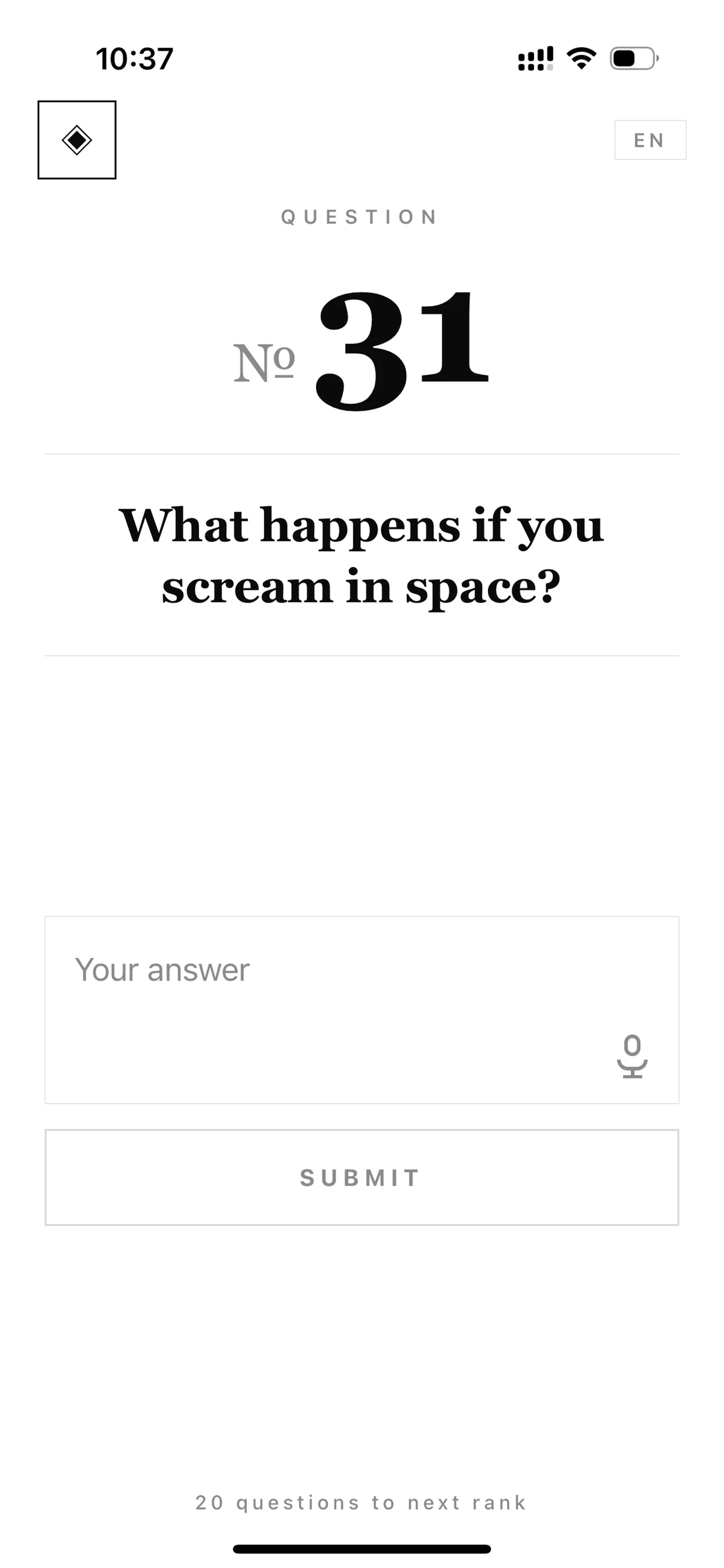 555 Unexpected Questions screenshot