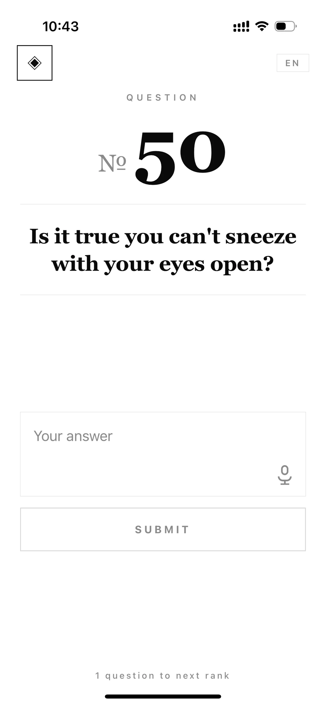 555 Unexpected Questions screenshot